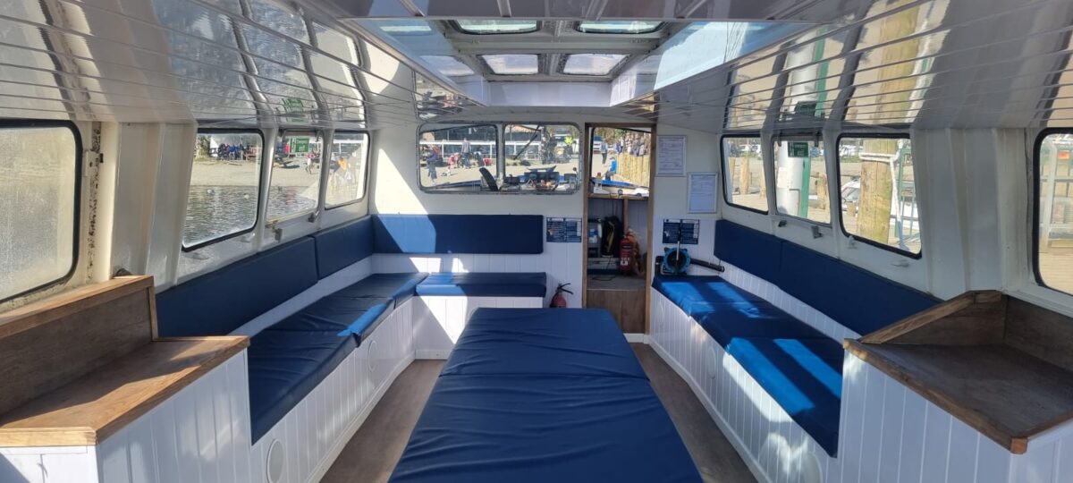 Cygnet interior after her recent refurb
