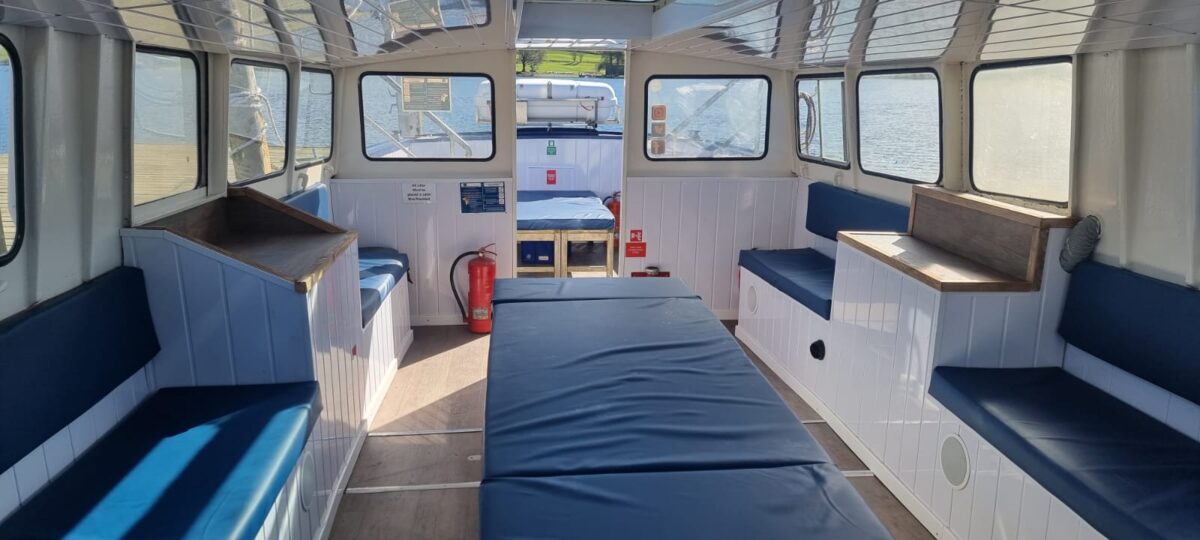 Cygnet interior after her recent refurb